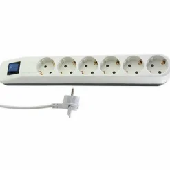 Sonstige 6 fach Tischsteckdose weiß