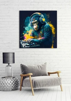 Sonstige Acrylglasbild MONKEY DJ