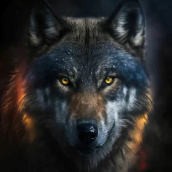 Best Sonstige Acrylglasbild MYSTERIOUS WOLF