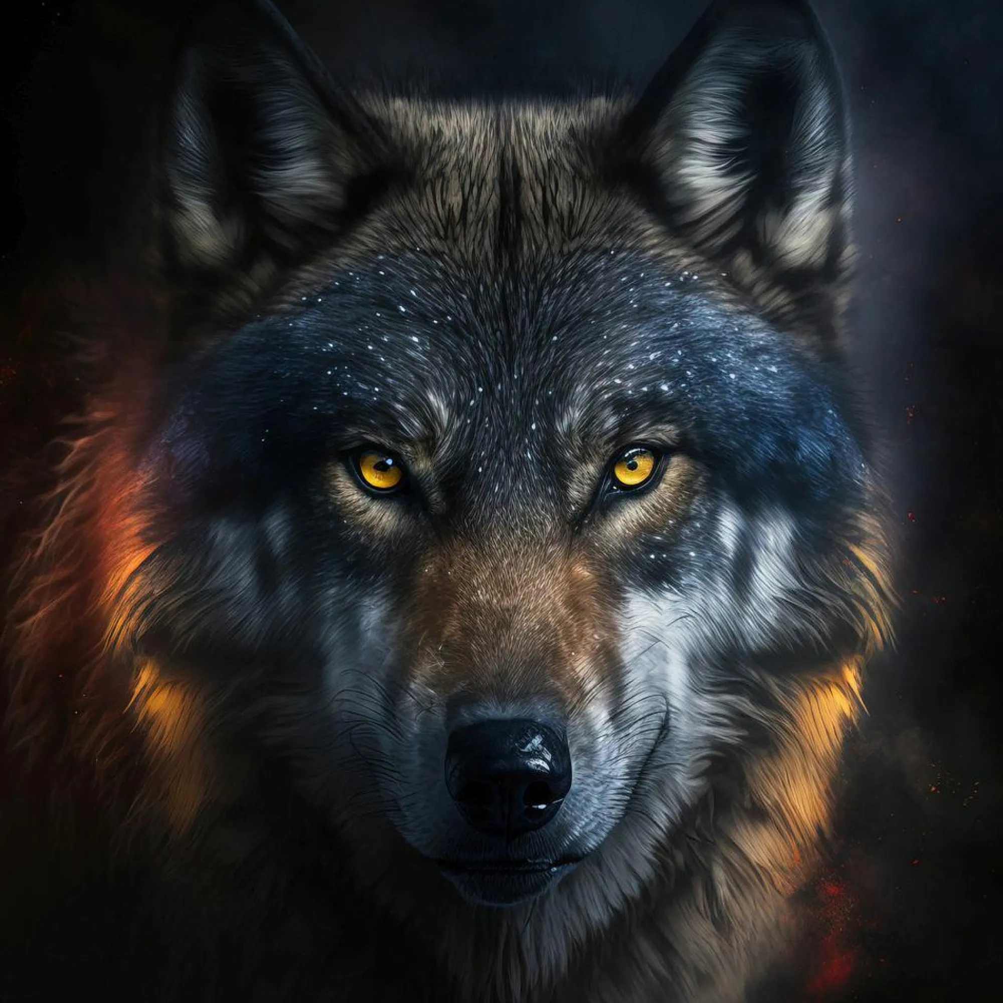 Best Sonstige Acrylglasbild MYSTERIOUS WOLF