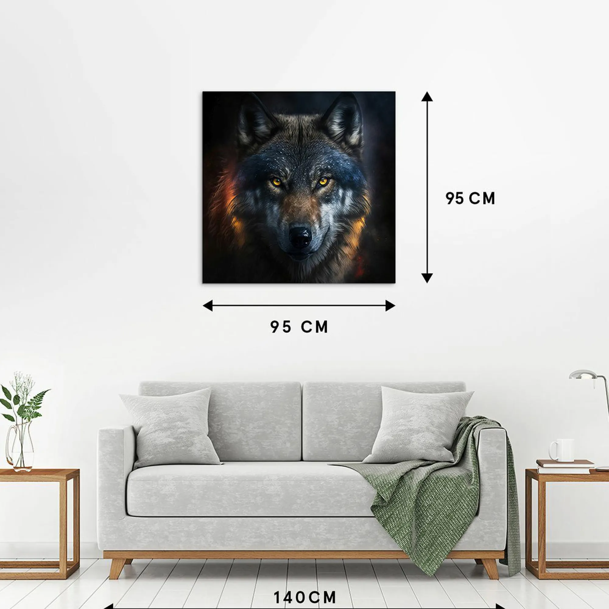 Best Sonstige Acrylglasbild MYSTERIOUS WOLF