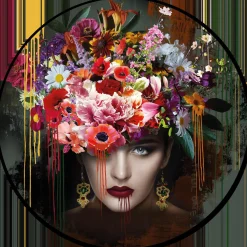 Clearance PRO ART Acrylglasbild WOMAN & FLOWERS