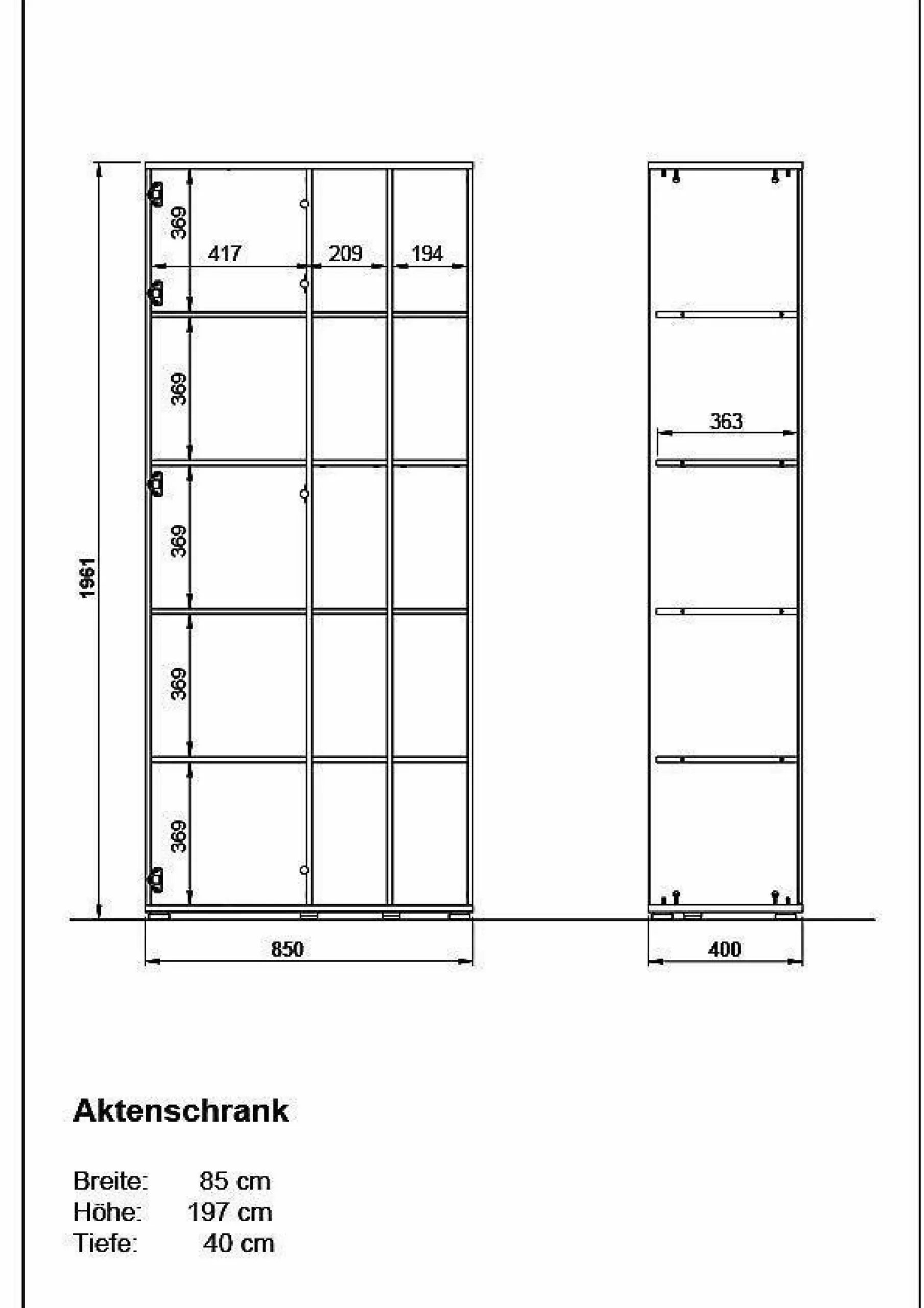 Discount GERMANIA Aktenschrank LIONI