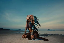 Discount Sonstige Akustikbild INDIANERIN