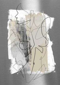 Online PRO ART Aludibondbild FIGURELINESI