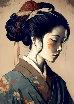 PRO ART Aludibondbild GEISHA II