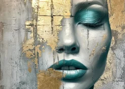 PRO ART Aludibondbild PAINTED FACE I