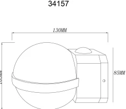 GLOBO Lighting Außenleuchte ILLI