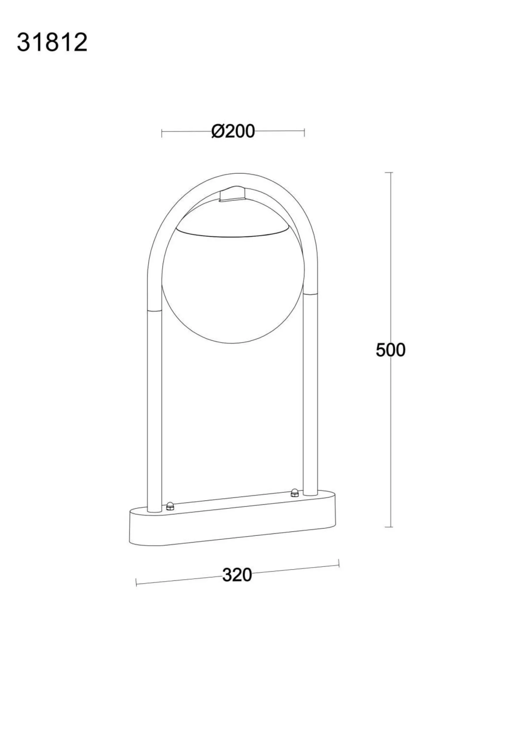 GLOBO Lighting Außenleuchte MICHAEL