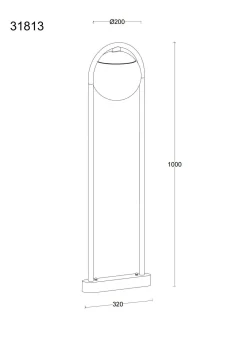 GLOBO Lighting Außenleuchte MICHAEL