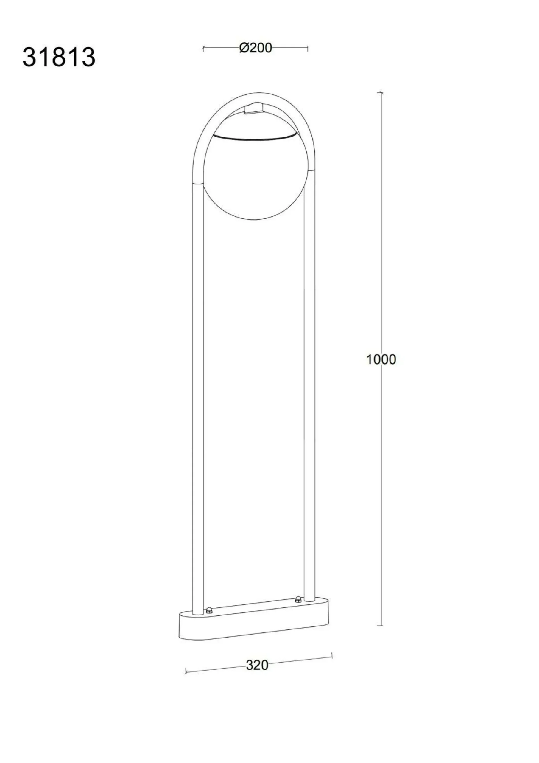 GLOBO Lighting Außenleuchte MICHAEL