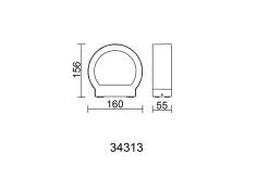 GLOBO Lighting Außenleuchte SLICE I