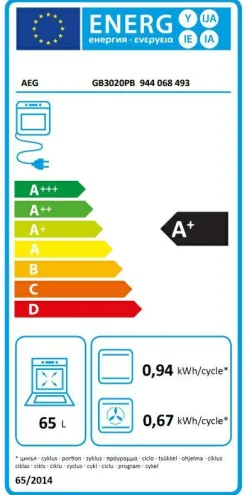 AEG Backofen GB3020PB