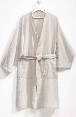 casa NOVA Bademantel MUSSELIN S/M