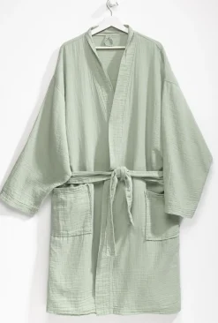 casa NOVA Bademantel MUSSELIN S/M