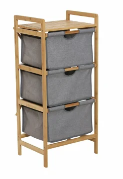 casa NOVA Badregal mit 3 Schubladen