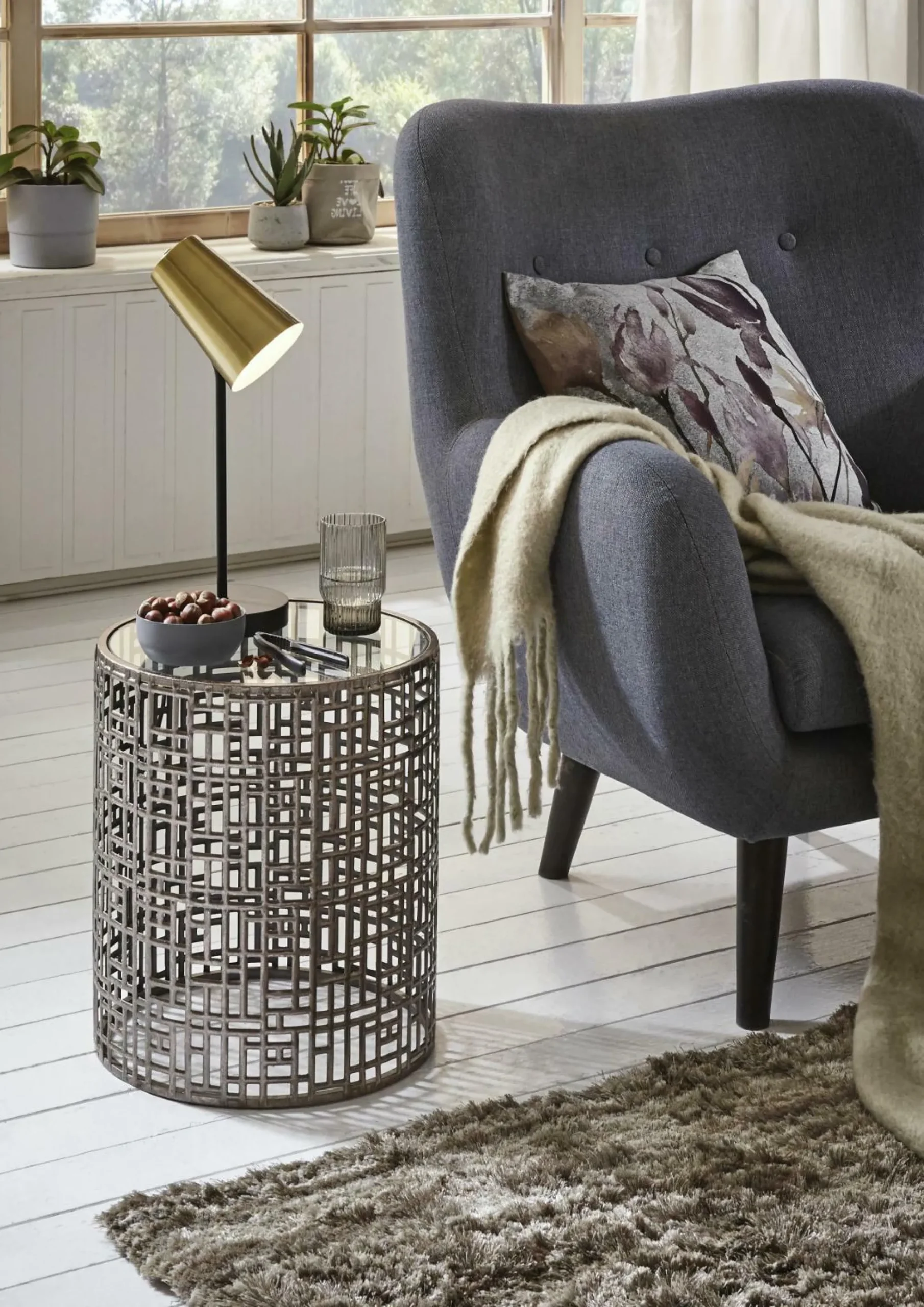 Best HAKU Möbel Beistelltisch antikbronze