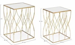 Hot ANDREA BIZZOTTO Beistelltisch ELENOR 2er Set