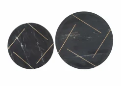 Sonstige Beistelltischset MARMORO