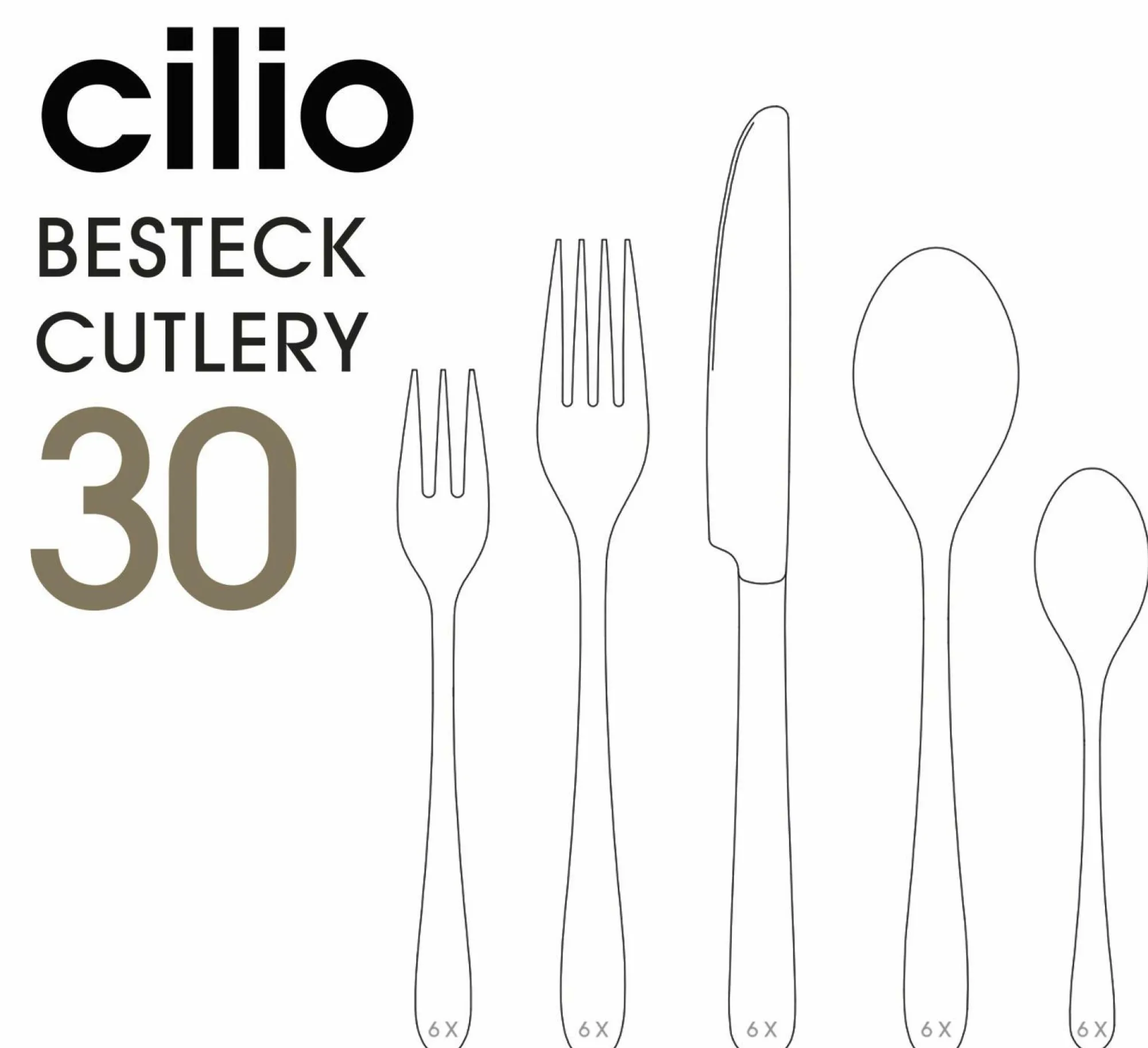 cilio Besteckgarnitur ROMA