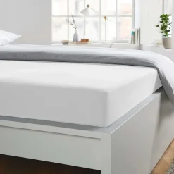 New Adam Matheis Bettlaken Baumwolle weiß