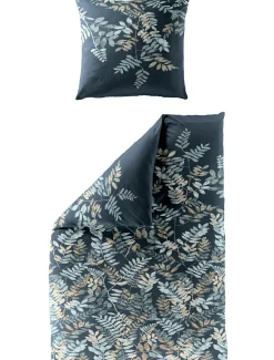 Clearance BIERBAUM Bettwäsche Mako-Satin blau