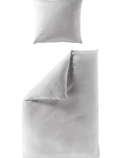 BIERBAUM Bettwäsche Mako-Satin silber