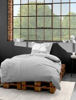 BIERBAUM Bettwäsche Mako-Satin silber