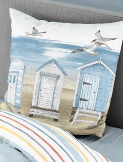 BIERBAUM Bettwäsche Seersucker blau