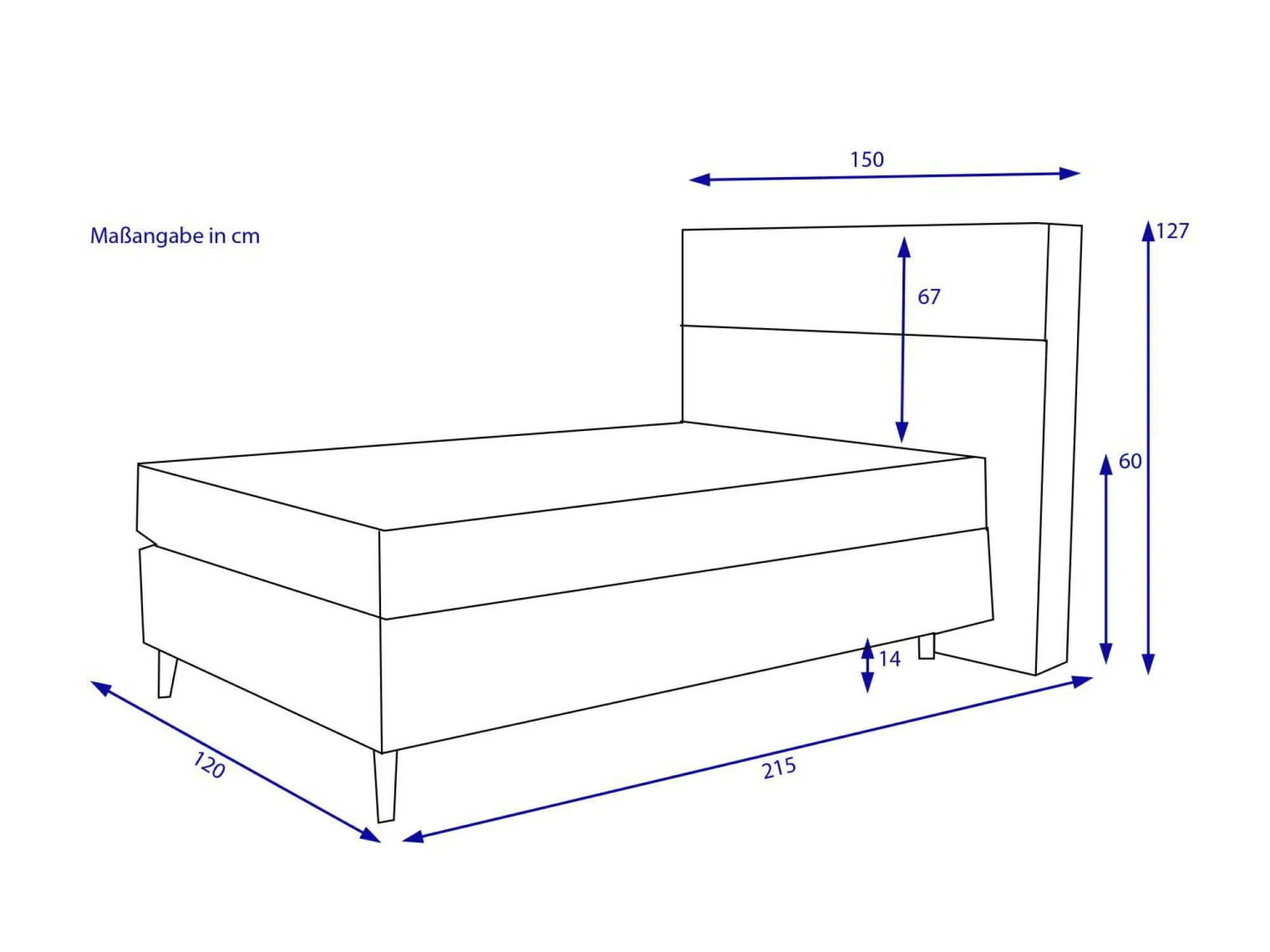 MONDO Boxspringbett DELUXE