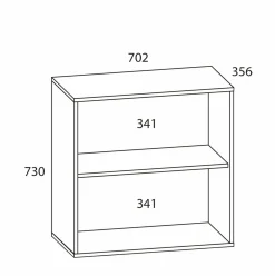 VCM Büroregal LONA L