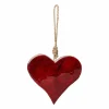 Clearance GASPER Christbaumschmuck Hänger HERZ ENAMEL