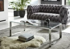 HAKU Möbel Couchtisch Edelstahl