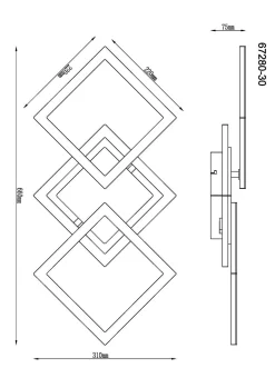 GLOBO Lighting Deckenleuchte KERRY
