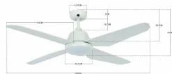 Sonstige Deckenventilator ARIA LED