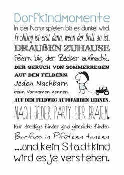 Sonstige Decopanel DORFKINDMOMENTE