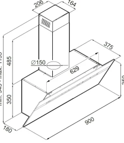 Discount Amica Dunsthaube Premiere 374057