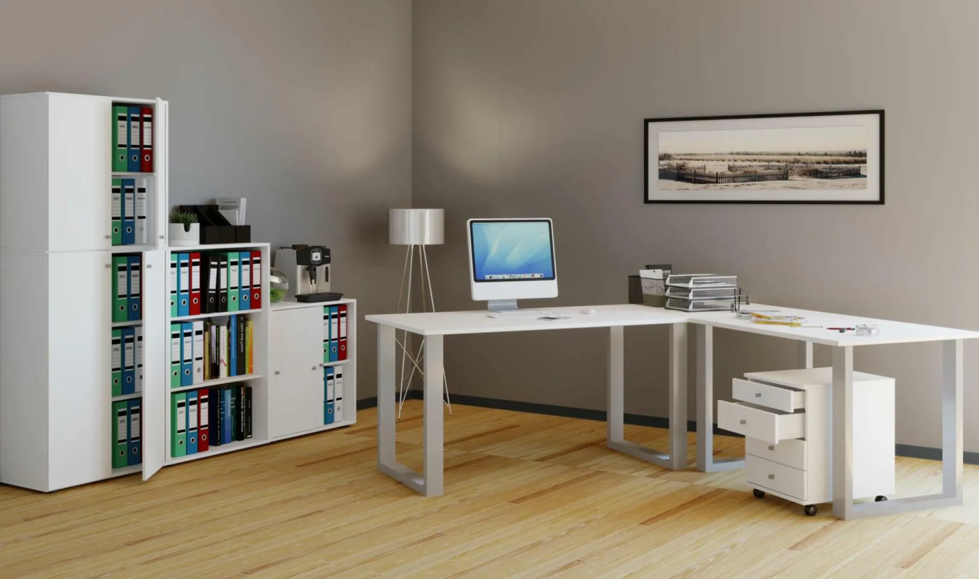 Discount VCM Eck-Schreibtisch LONA