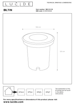 Clearance LUCiDE Einbauleuchte BILTIN