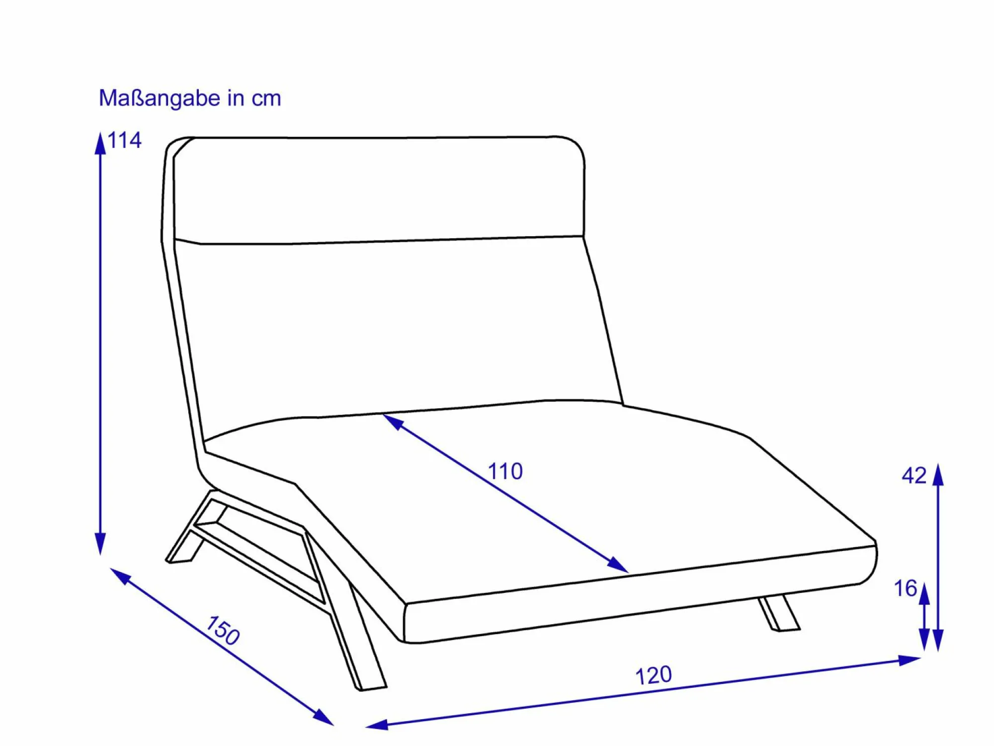 New LOFT Einzelliege maxi CHRISTIE