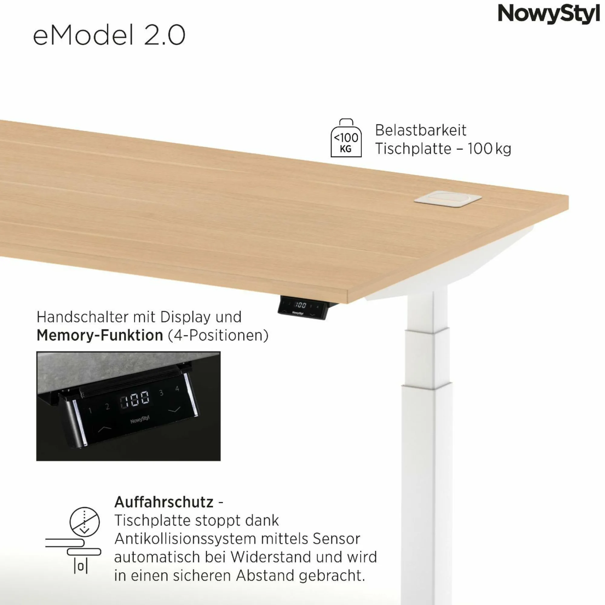 NowyStyl Elektroschreibtisch eMODEL
