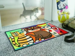 KLEEN-TEX Fußmatte Miezentreffen