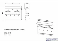 Hot GERMANIA Garderobenpaneel