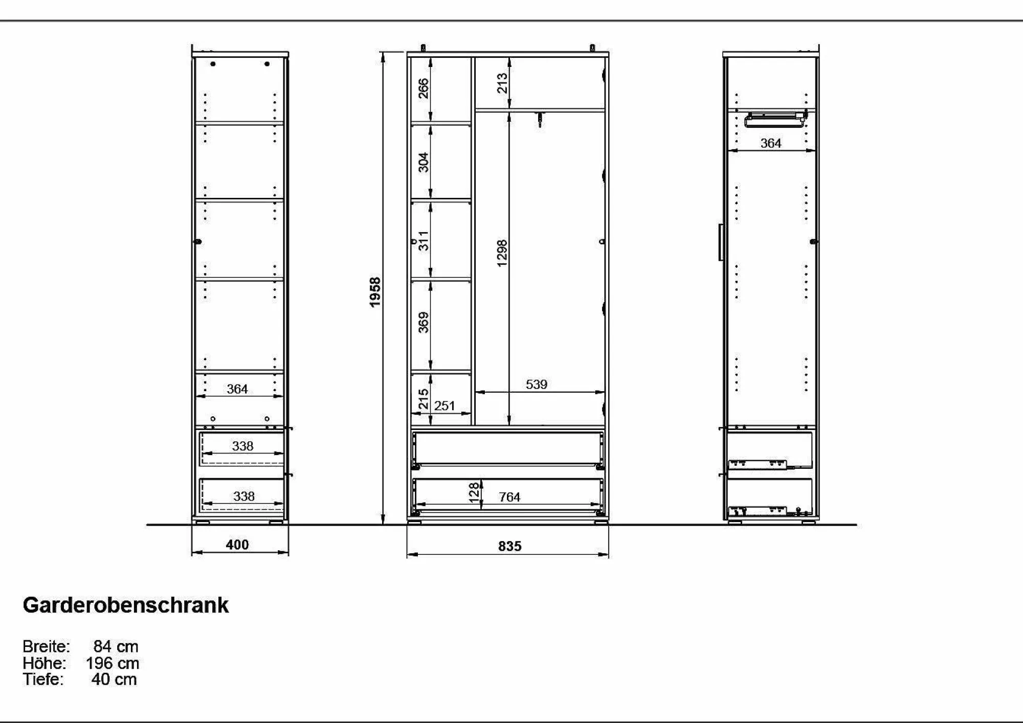 GERMANIA Garderobenschrank TELDE