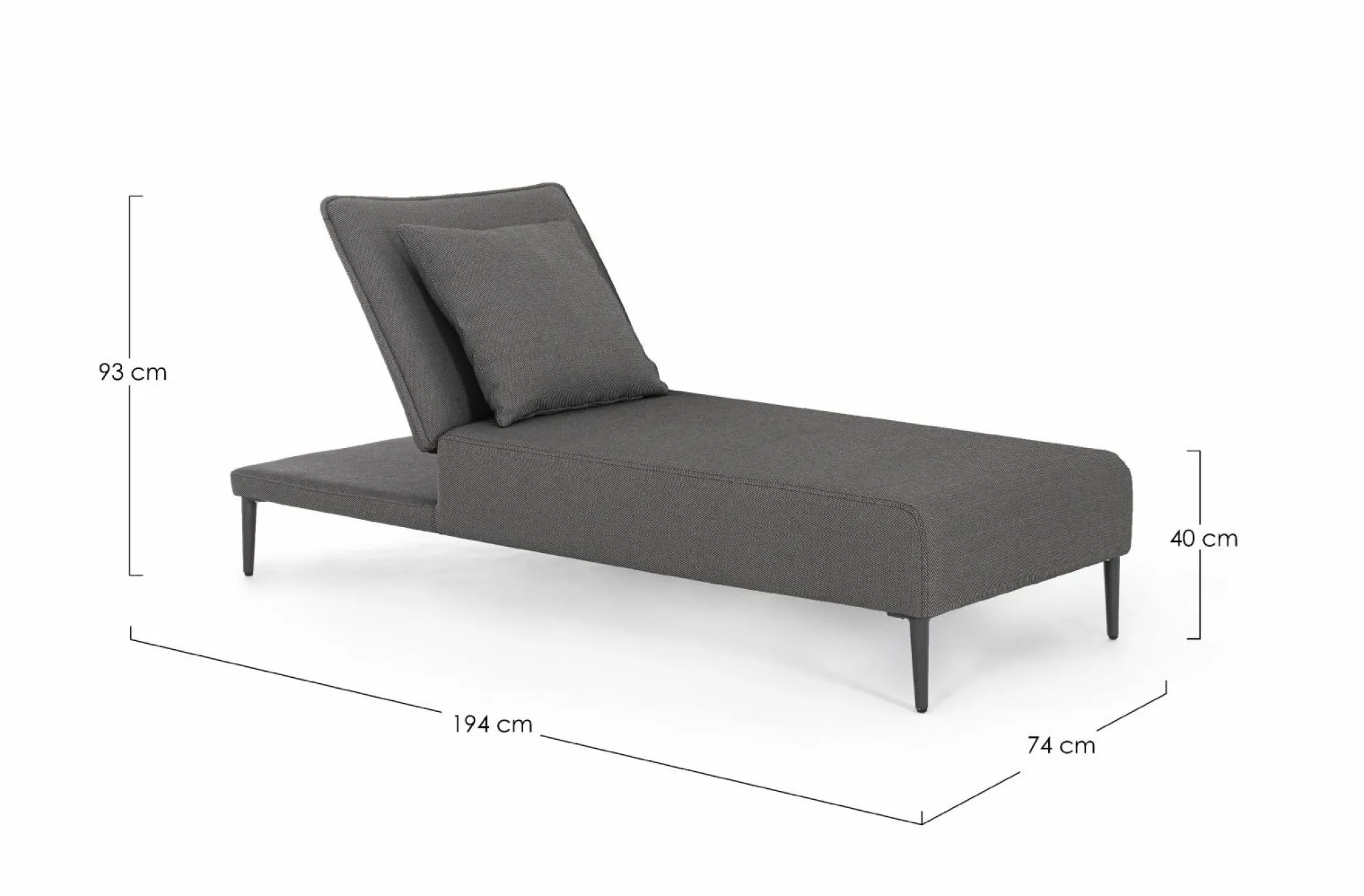 ANDREA BIZZOTTO Gartenliege VIPER