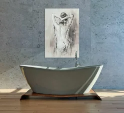 Outlet Sonstige Gemälde AKT EINER SCHÖNEN FRAU