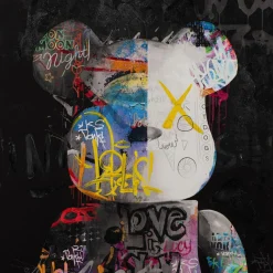 New Sonstige Gemälde COMIC ART TEDDY