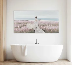 Sale Sonstige Gemälde DIE SCHÖNE AM STRAND