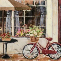 Sonstige Gemälde STRAßENCAFE IN ROT