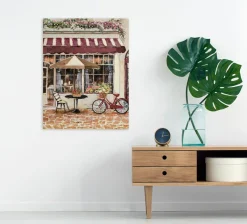 Sonstige Gemälde STRAßENCAFE IN ROT